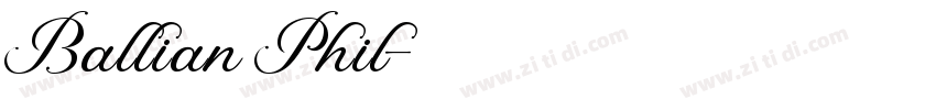 Ballian Phil字体转换
